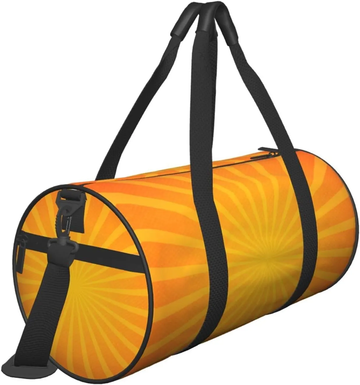 Travel Duffle Bag for Men Women, Orange Sunburst Duffle Bags for Sport Gym Overnight Luggage