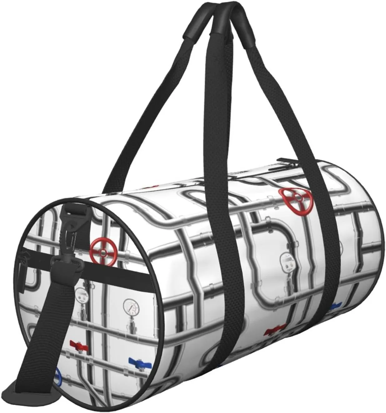 Travel Duffle Bag for Men Women, Steel Pipeline Duffle Bags for Sport Gym Overnight Luggage