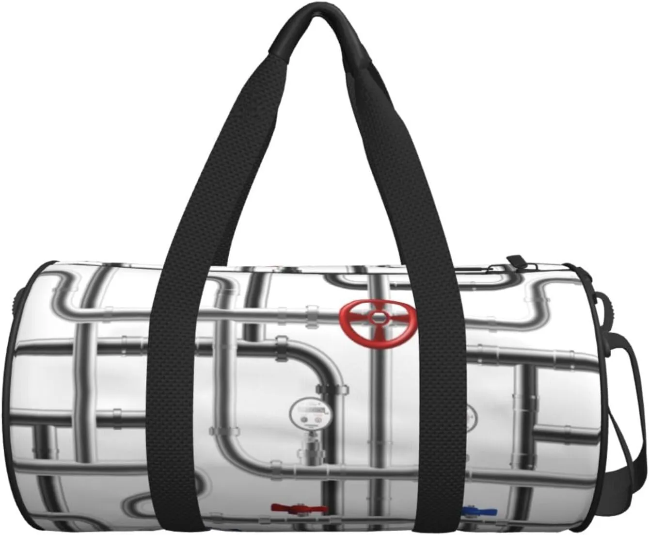 Travel Duffle Bag for Men Women, Steel Pipeline Duffle Bags for Sport Gym Overnight Luggage