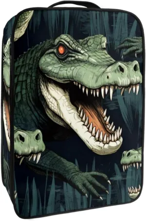 Travel Shoe Bag,Waterproof Portable Organizer Storage Shoe Pouch,Animal Crocodile Art Background