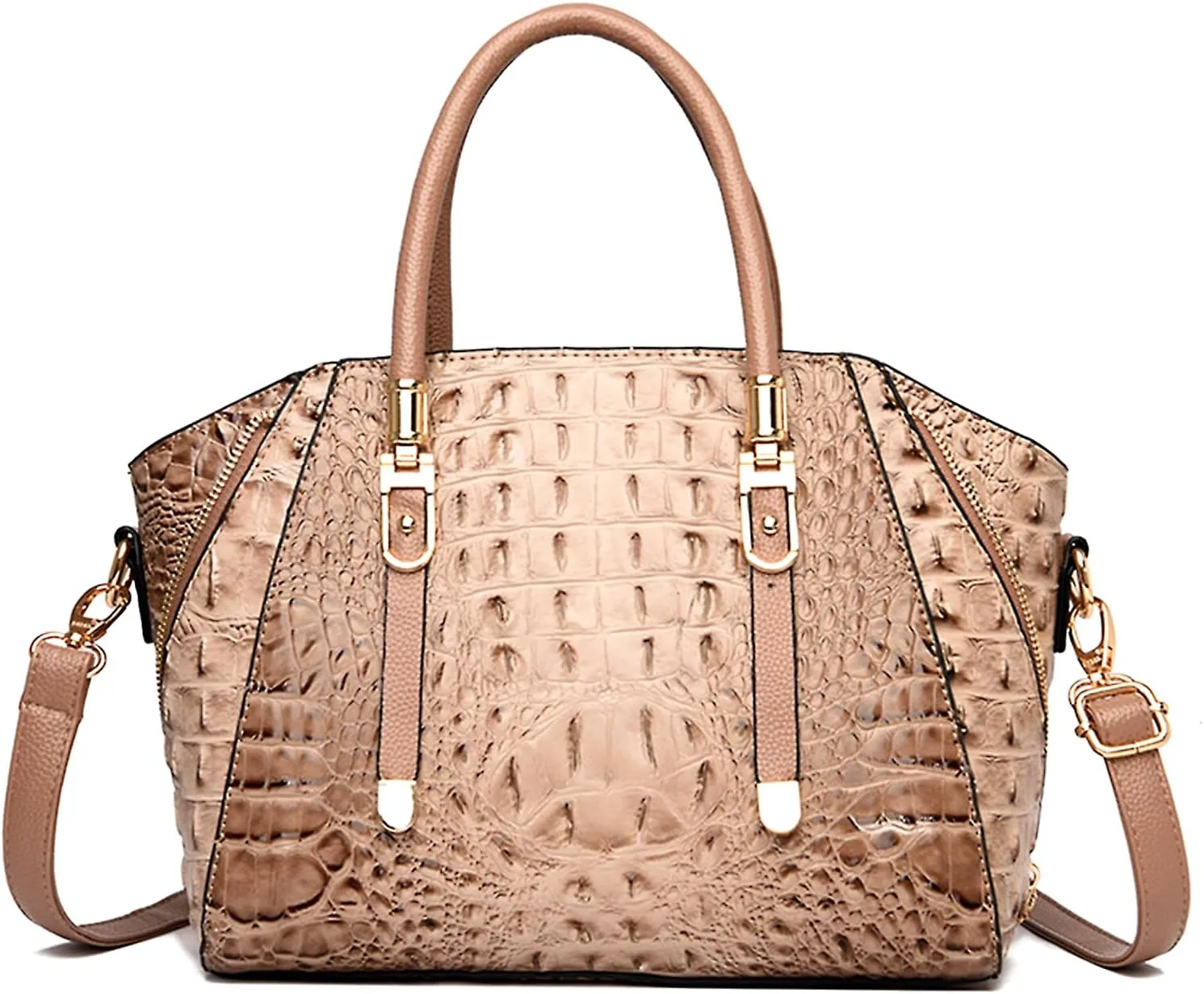 Trendy Crocodile Handbags for Women: Large Capacity Leather Handbag Crossbody Bags with Shoulder Strap Ideal Choice