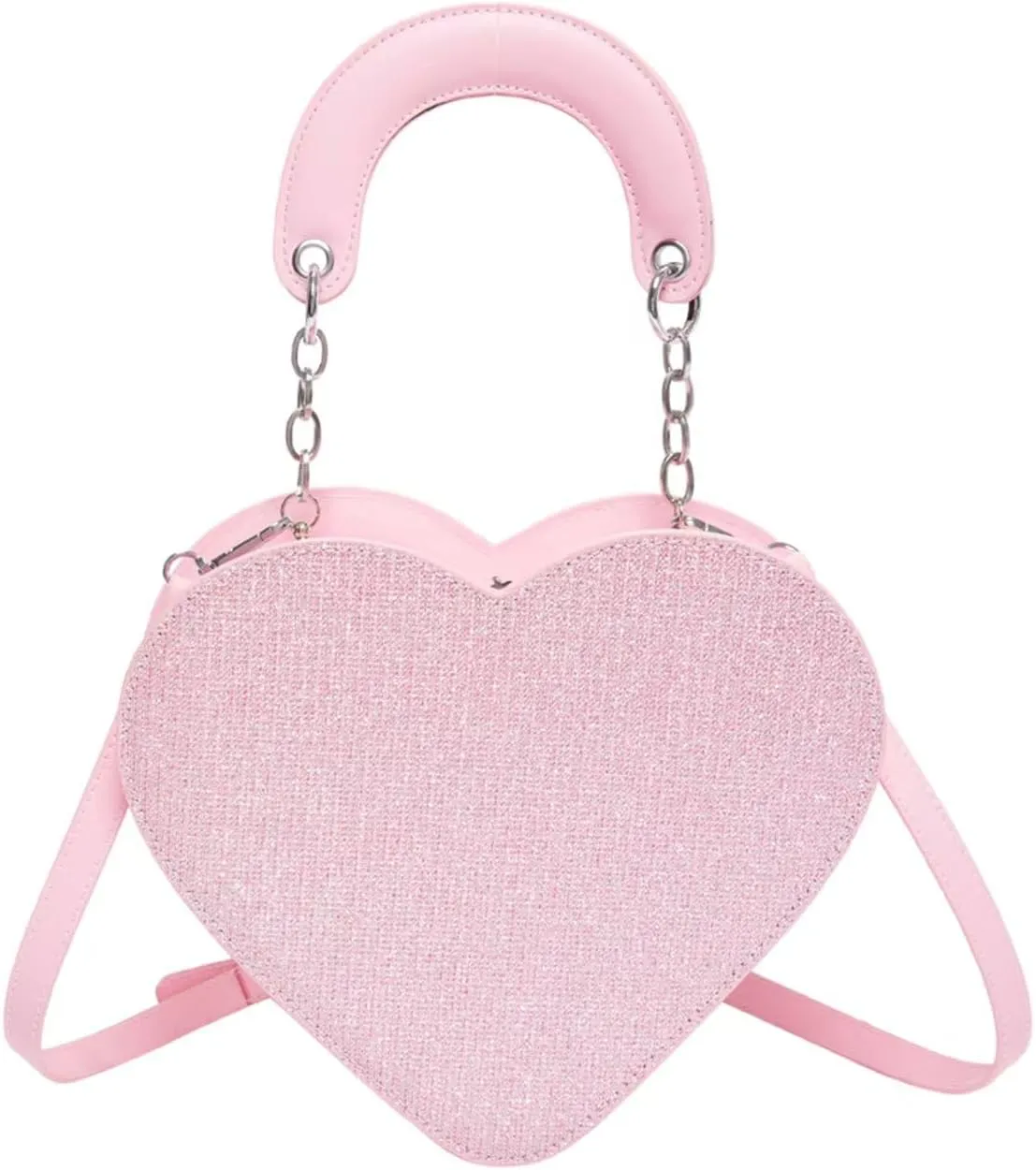 Trendy Heart Crossbody Bags Purses for Women,Cute Vegan Shoulder Bag,Evening Bags Satchel Handbags