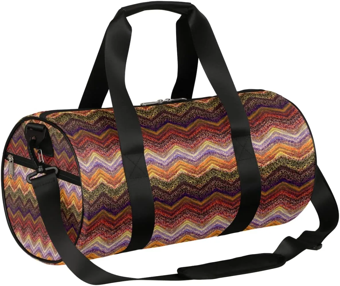 Tribe Boho Wave Copper Gym Bag Small Gym Duffel Bags for Men Women Overnight Weekender Bag Lightweight Sport Duffle Bag Carry On Gymbag