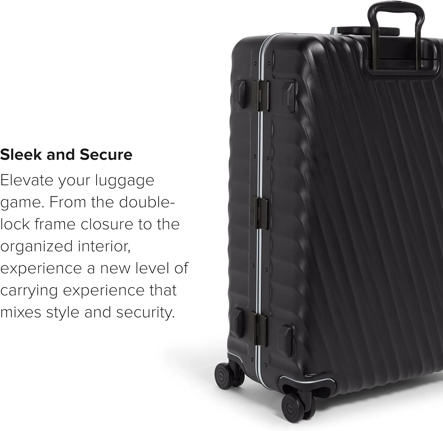 TUMI 19 Degree Frame Extended Trip 4 Wheel Packing Case - Lightweight Suitcase - Hard Shell Luggage - 30.0" X 20.5" X 11.0" - Black Texture