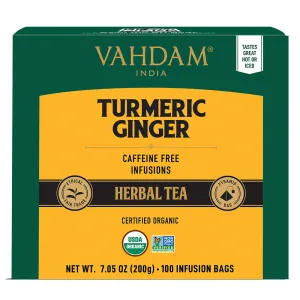 Turmeric Ginger Herbal Tea (100 Tea Bags)