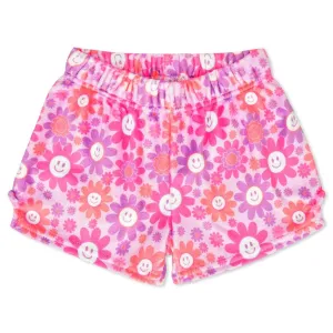 Tween Bottoms | Plush Shorts- Groovy Smiles | IScream