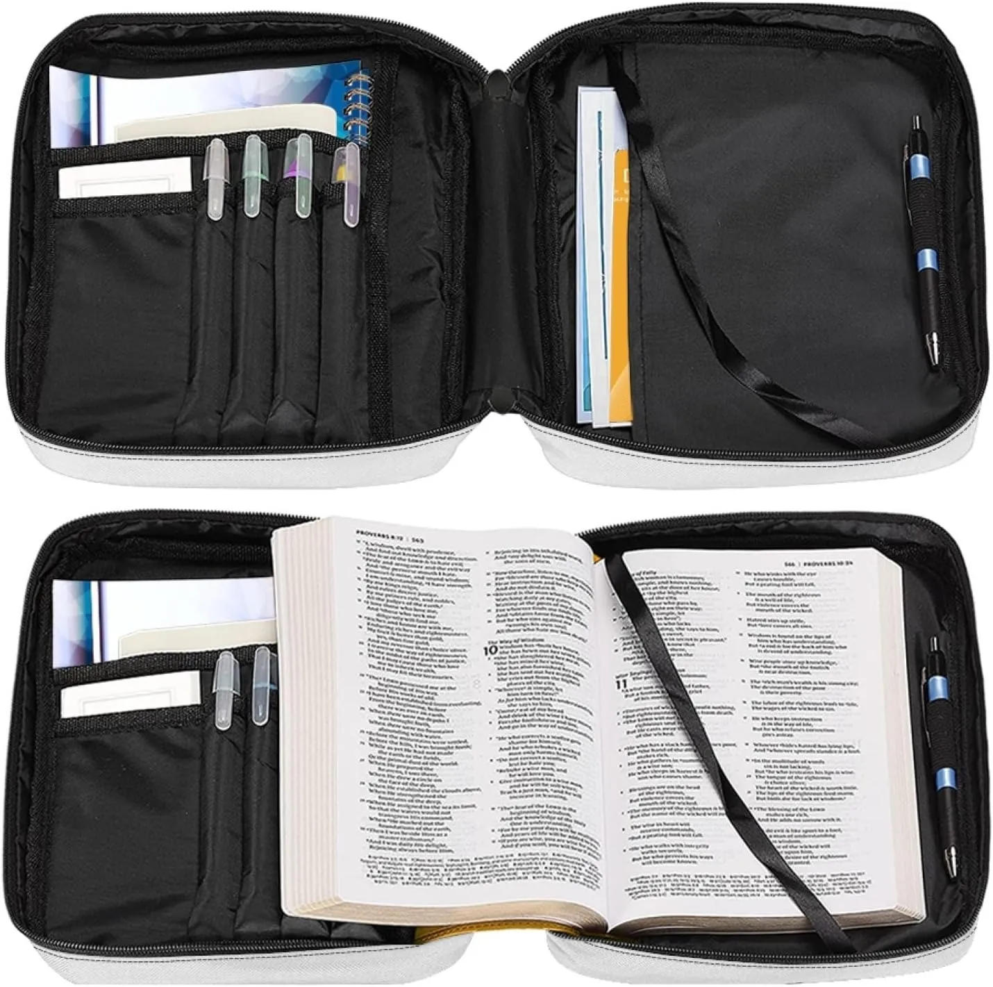 Uasibuni Extra Large Bible Cover Women Tote Bag Men Bible Carrying Case