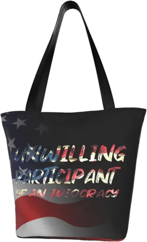 Unwilling Participant Of An Idiocracy Fashion Shoulder Bag Large Capacity For Man Or Woman