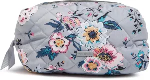 Vera Bradley Performance Twill Medium Cosmetic Makeup Organizer Bag, Parisian Bouquet