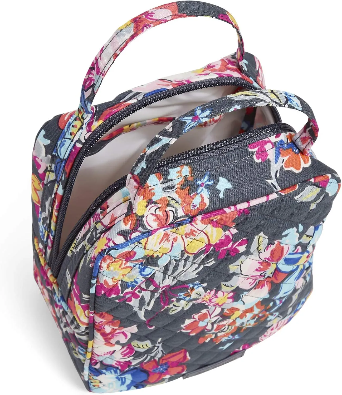 Vera Bradley Women's Cotton Lunch Bunch Lunch Bag, Pretty Posies, One Size