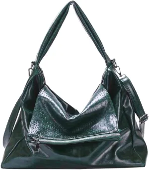 Vintage Tote Bags for Women Leather Satchel Hobo Handbags Crocodile Laptop Shoulder Business Laptop Messenger