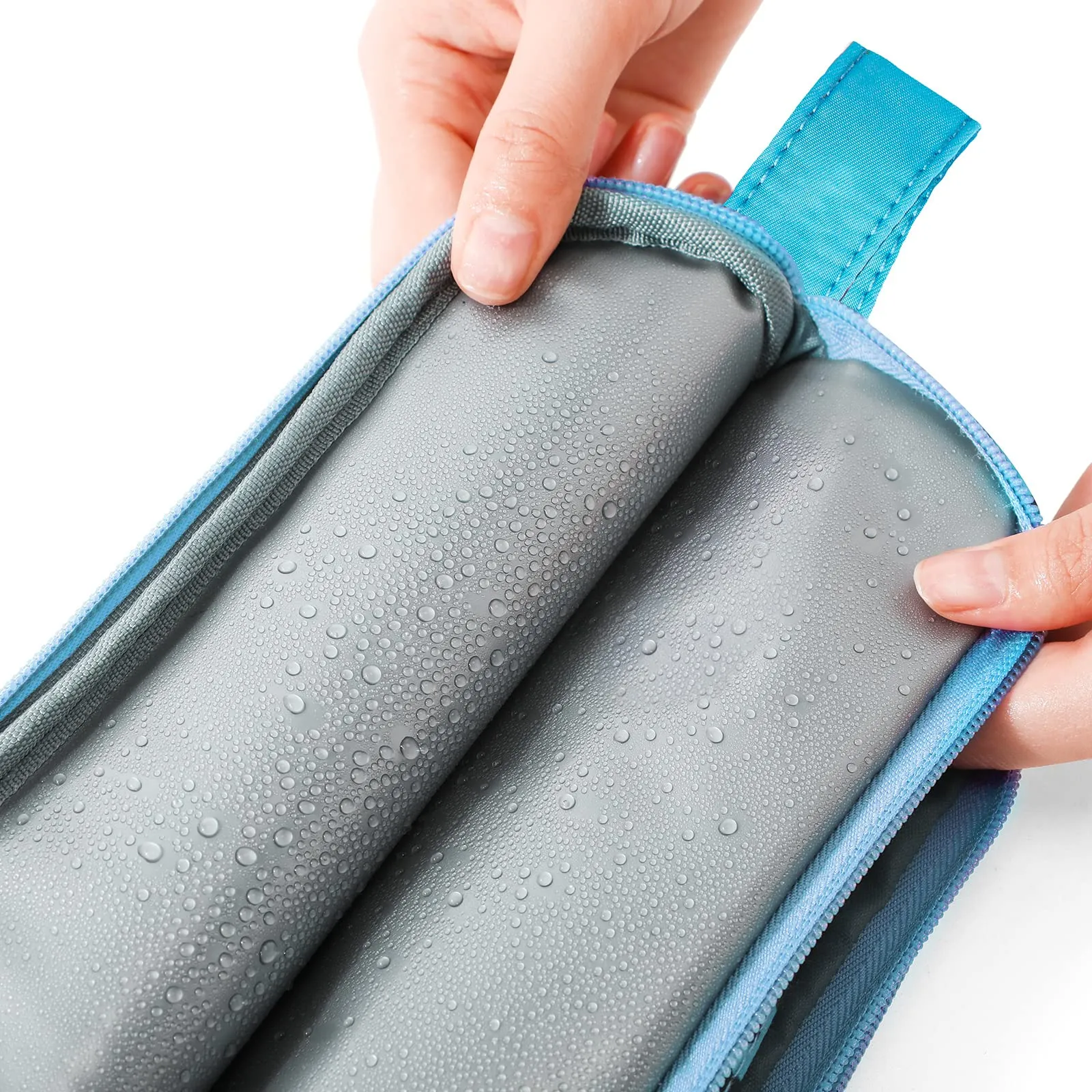 Vipdeal Kids Toiletry Bag for Girls, Travel Toiletry Bag for Teen Girls Cosmetic Bag Makeup Bag Waterproof Hanging Wash Bag Toiletries, Tie Dye Blue