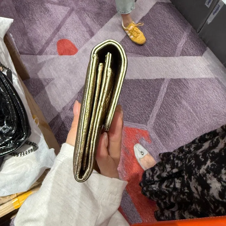 Wallet Chanel Friendly support Gold End-to-end encryption Quilted