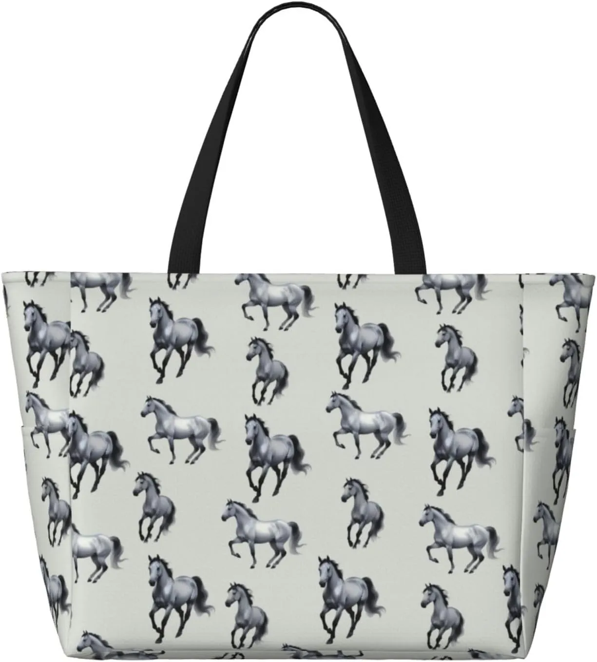 Waterproof Beach Bags for Women, Machine Washable Travel Tote Bag with Zipper Cruise Swim Vacation