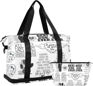 Weekender Overnight Bags for Women Pet Memorial Quotes Travel Duffel Bag with Shoe Compartments Funny Gym Duffel Bag with Toiletry Bag for Travel Sport Yoga 17 Inch