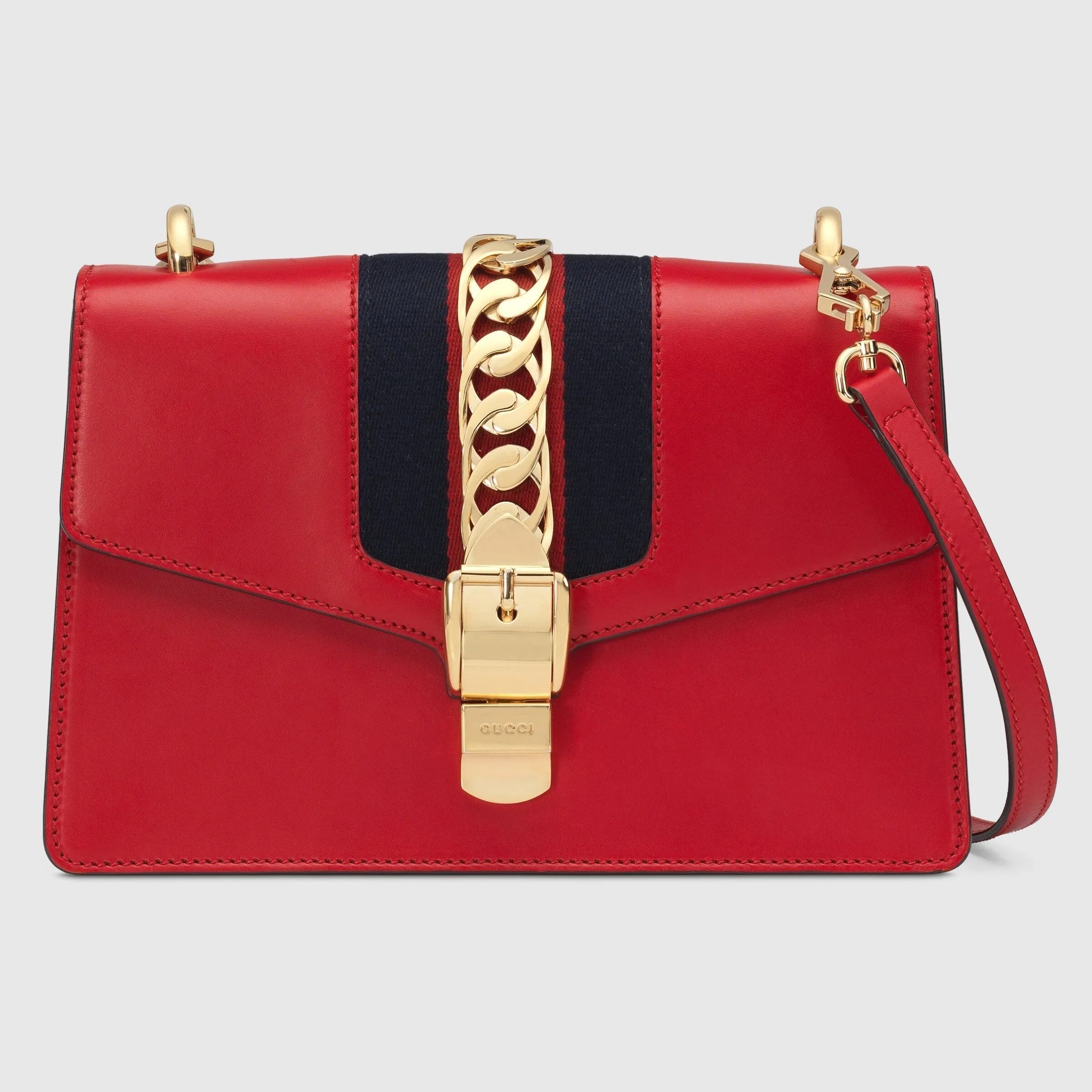 Winter sale Gucci Leather Strap Detachable Sleek Sylvie