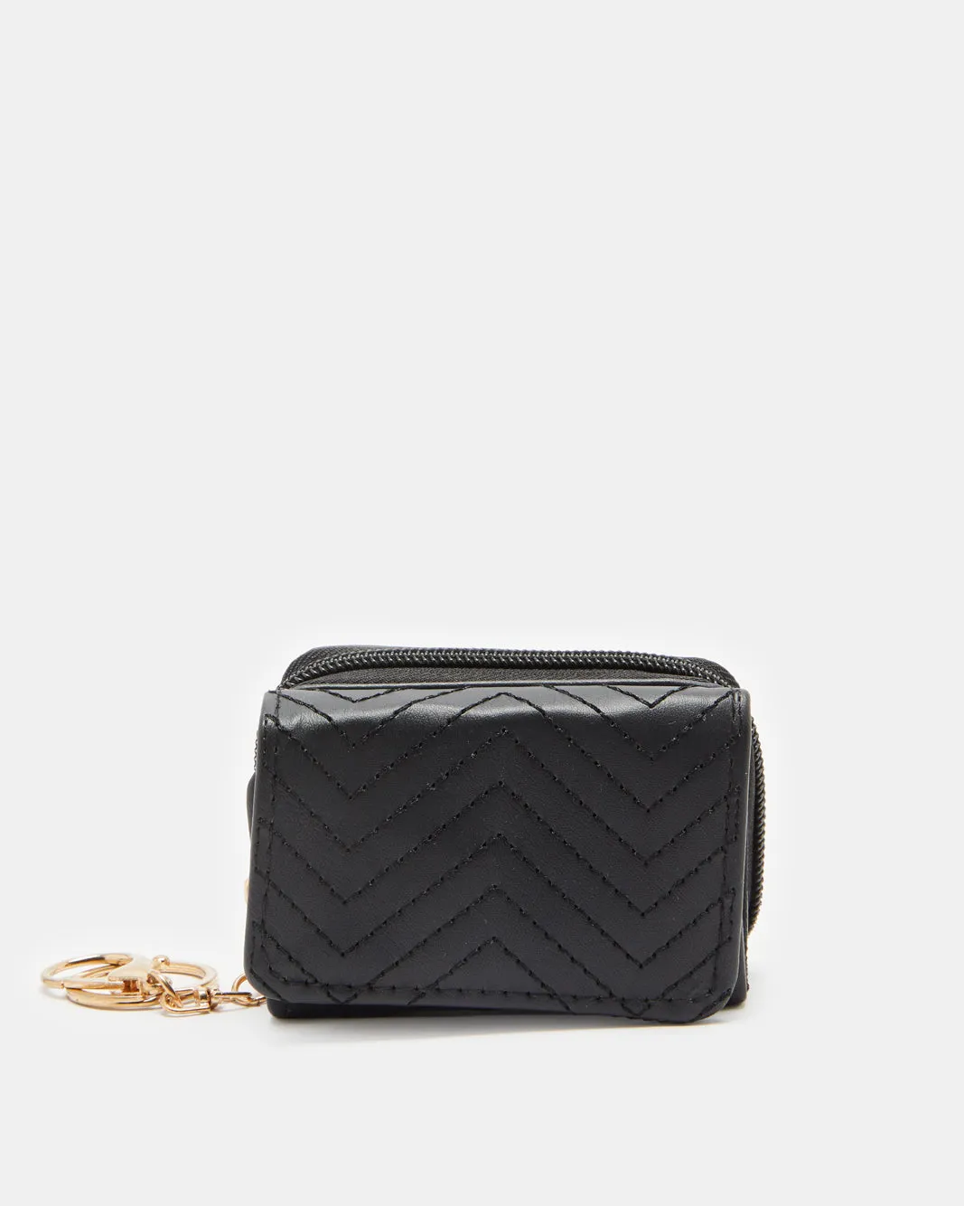 Women Black Quilted Purse