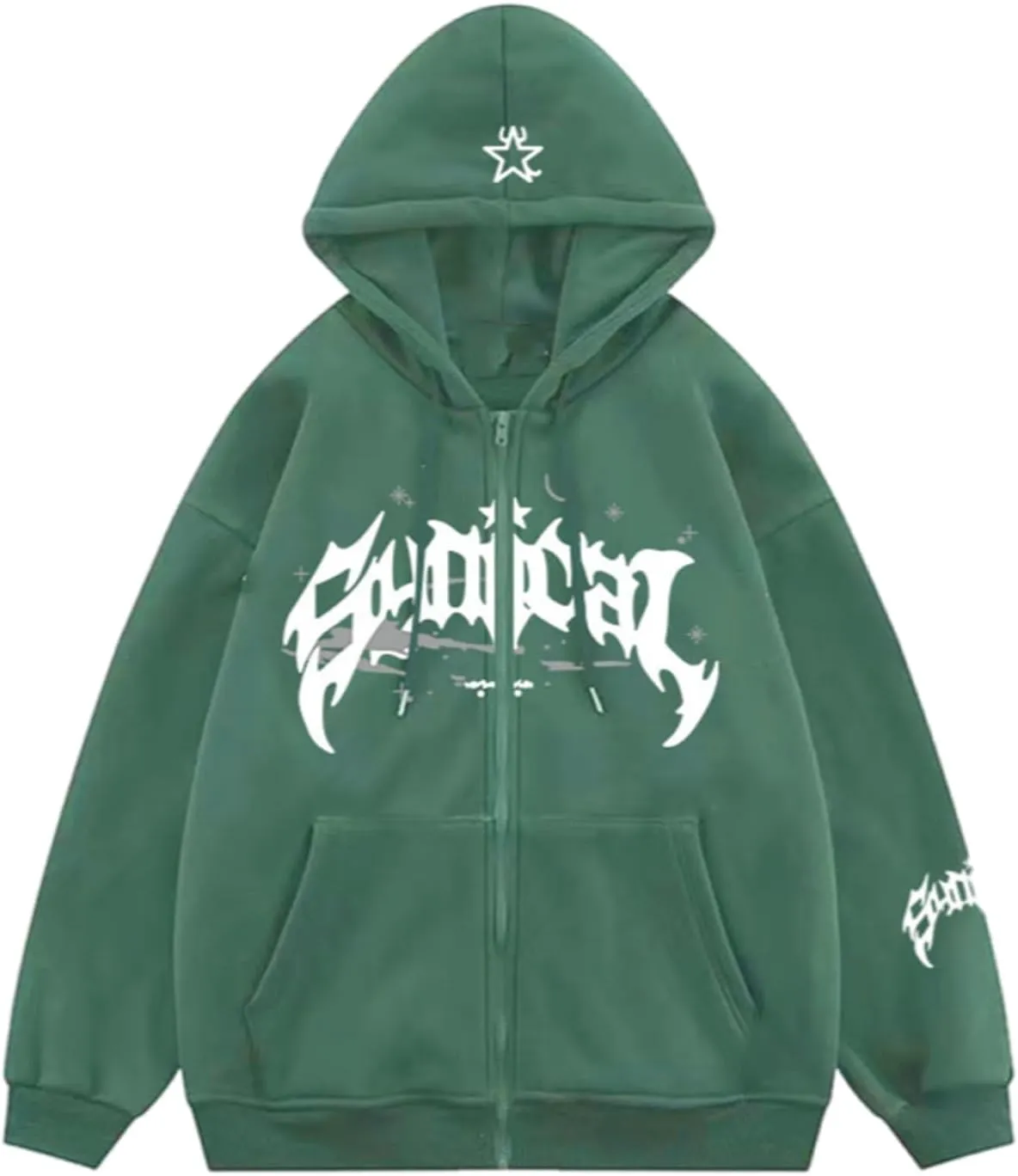 Women Men Cross Graphic Hoodies Y2K Jacket Fashion Aesthetic Sweatshirt Gothic Long Sleeve Letter Print Hoodies