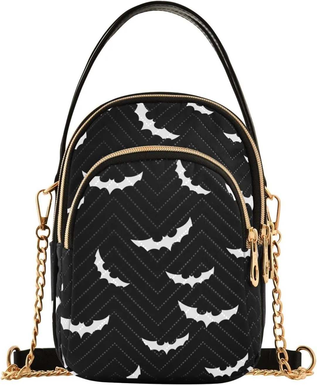 Women's Crossbody Handbags with Zipper Casual Leather Small Travel Purses Crossbody Bags for Ladies