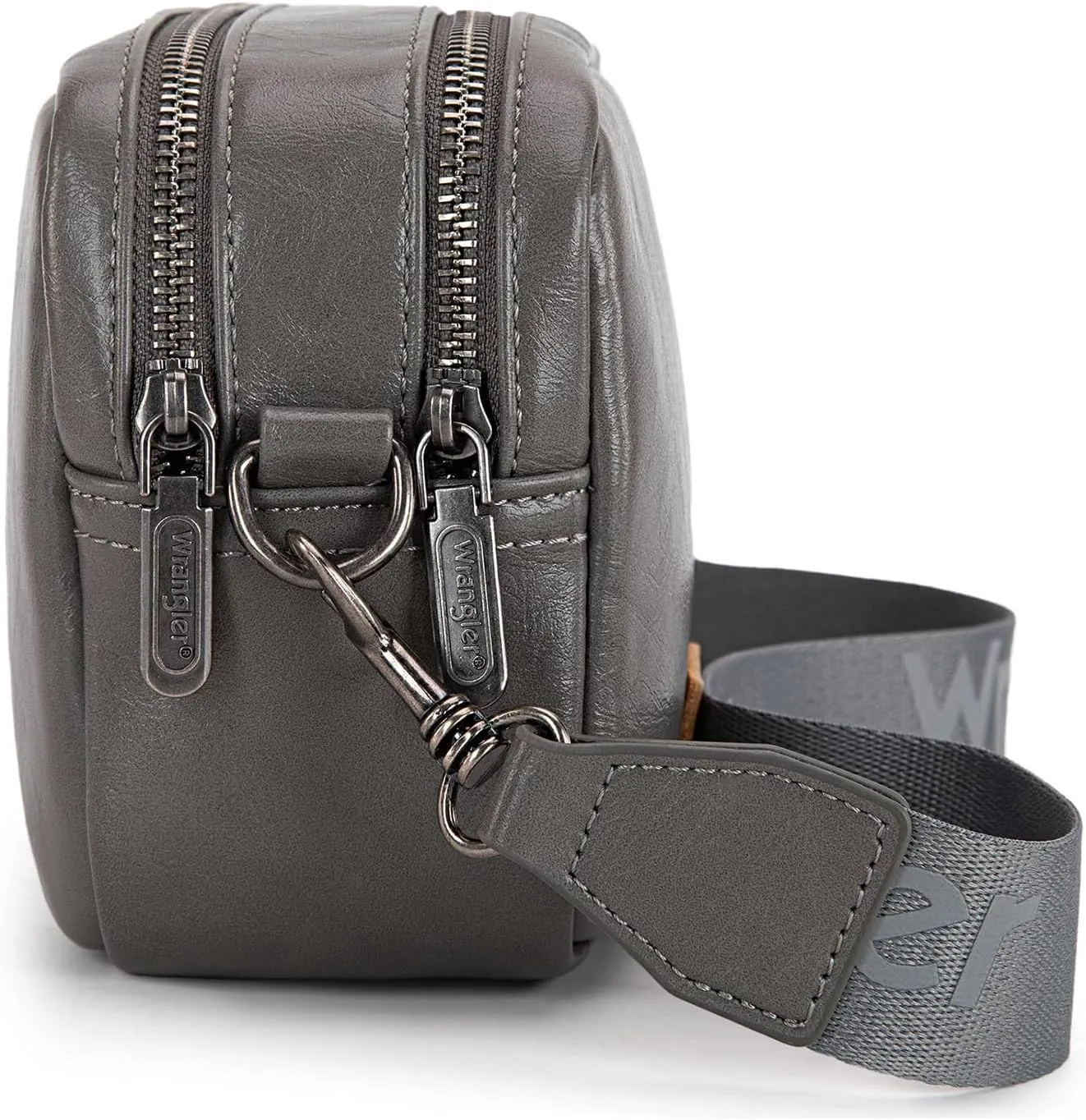 Wrangler Crossbody Bags for Women Shoulder Handbag with Dual Zipper Design
