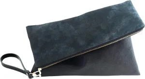 Wristlet Clutch Bag Two-Sided Fold Over Clutch For Women Tie-Dye Pattern Casual Clutch, Oeko-Tex Certified Vegan Leather