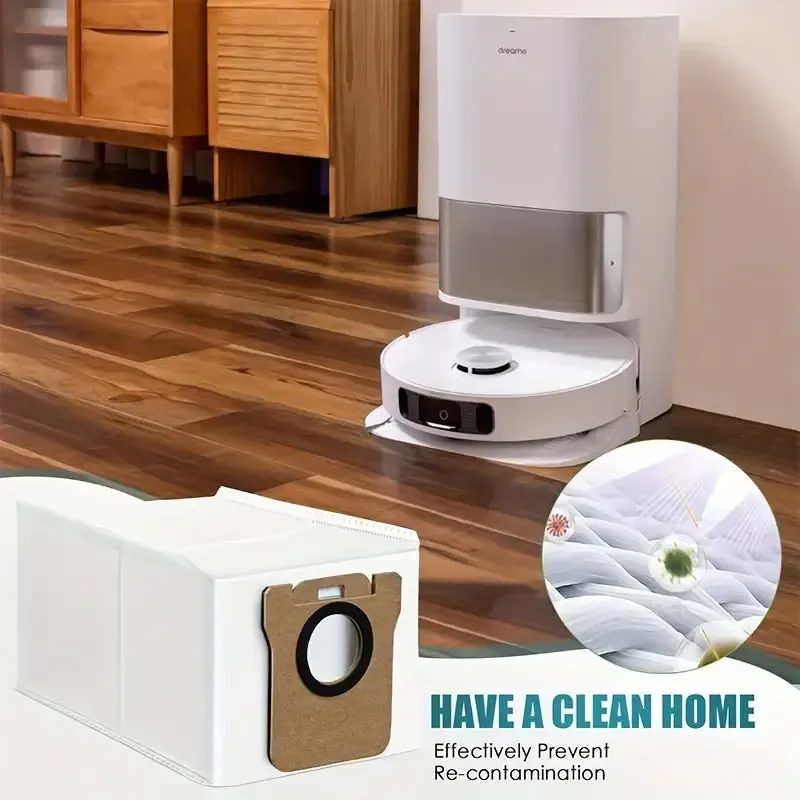 Xiaomi X10  Robot Vacuum Dust Bags, 10-Pack, Compatible with Dreametech L10 Ultra, Dreame S10 Pro, 3L Capacity Auto-Seal Bags