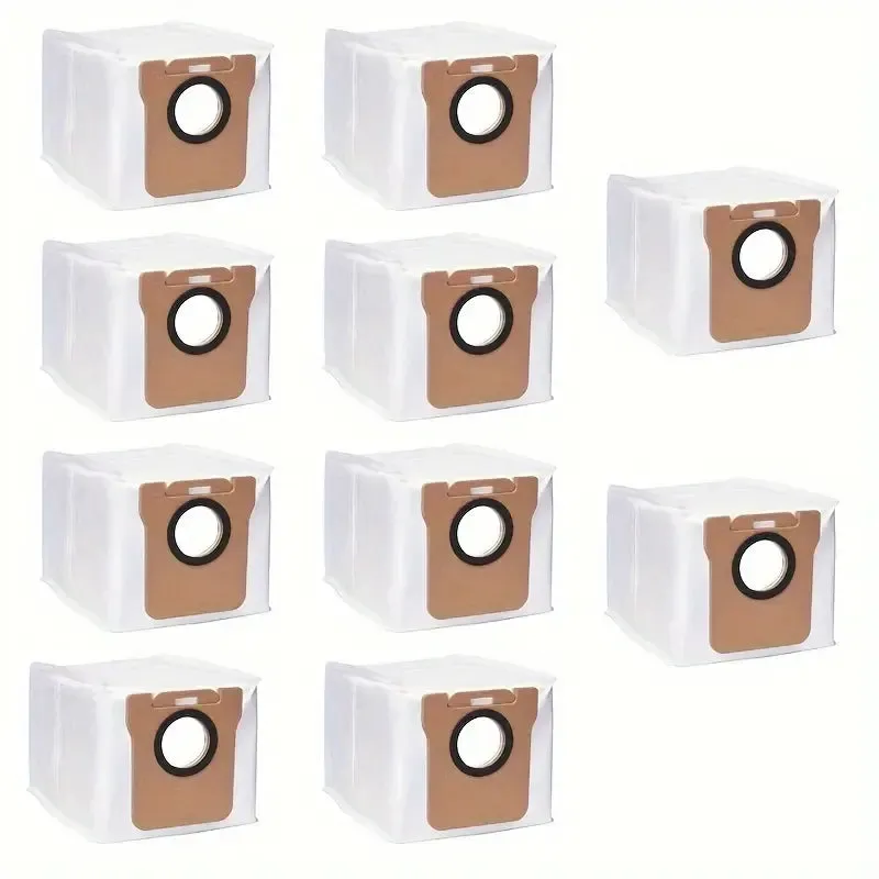 Xiaomi X10  Robot Vacuum Dust Bags, 10-Pack, Compatible with Dreametech L10 Ultra, Dreame S10 Pro, 3L Capacity Auto-Seal Bags