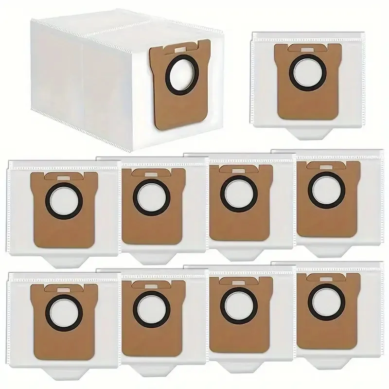 Xiaomi X10  Robot Vacuum Dust Bags, 10-Pack, Compatible with Dreametech L10 Ultra, Dreame S10 Pro, 3L Capacity Auto-Seal Bags