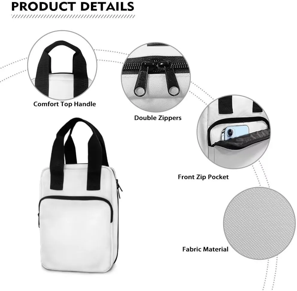 Xoenoiee Blue Marble Print Tote Bible Bag Bible Case for Women Bible Covers for Men Bible Bags Bible Carrying Case with Handle and Zipper Pocket