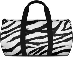 Zebra Grain Duffle Bag for Travel Large Travel Bags for Women Stylish Tote Carry On Luggage Bag Personal Item Bag for Airlines Easy to Carry
