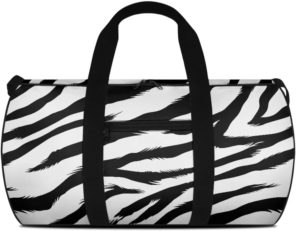 Zebra Grain Duffle Bag for Travel Large Travel Bags for Women Stylish Tote Carry On Luggage Bag Personal Item Bag for Airlines Easy to Carry