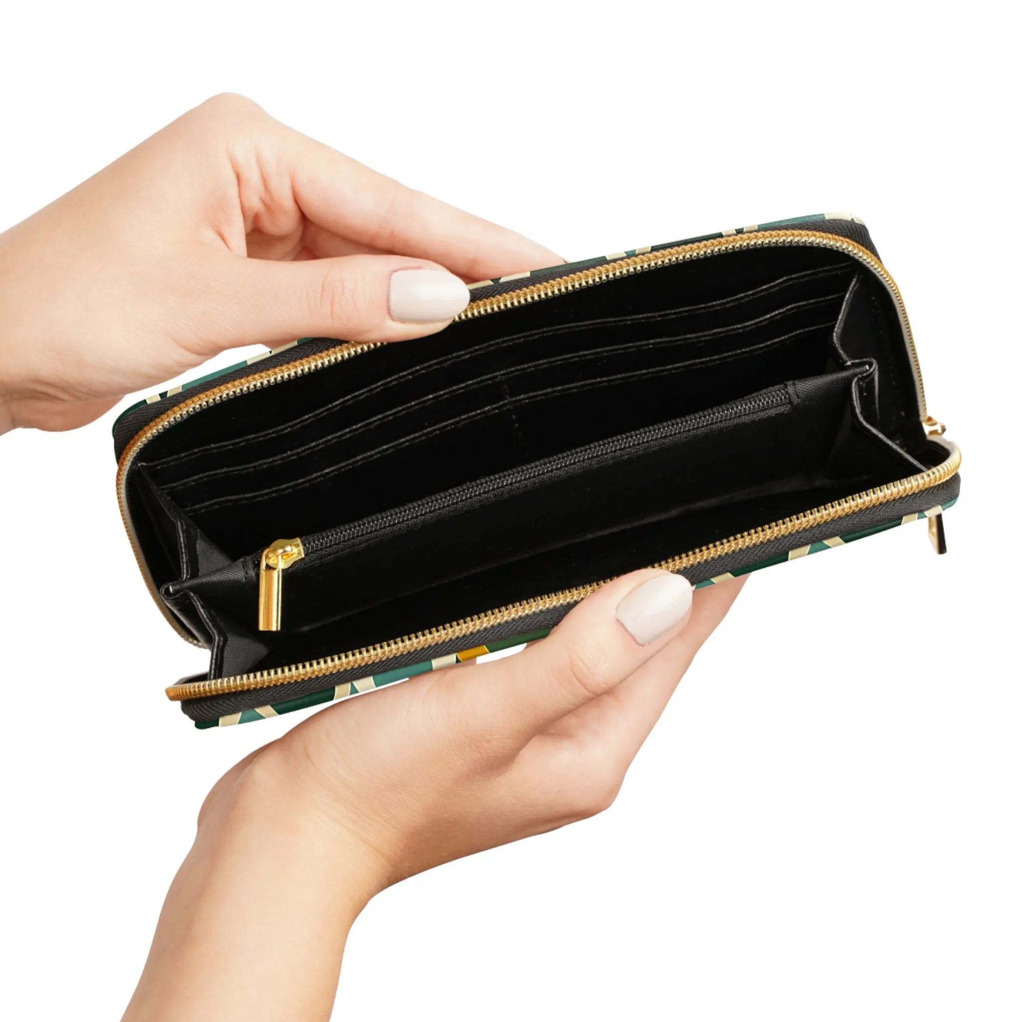 Zipper Wallet - Deco Aqua Ringlets